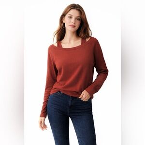 OGL Clay LiteWarm Multi-Wear Layering Brami Top Size Small NWOT